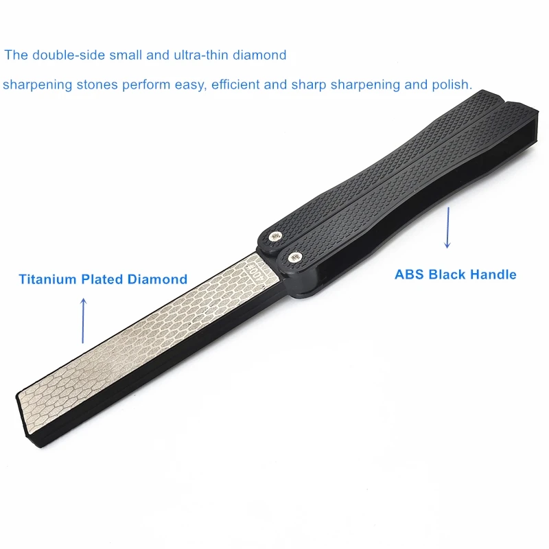Foldable Small Outdoor Diamond Knife Sharpener
