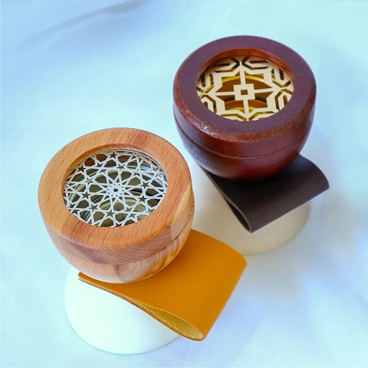 Creative Design Wooden Incense Burner Bakhoor Burner Wood Arabic Censer Incense Holder