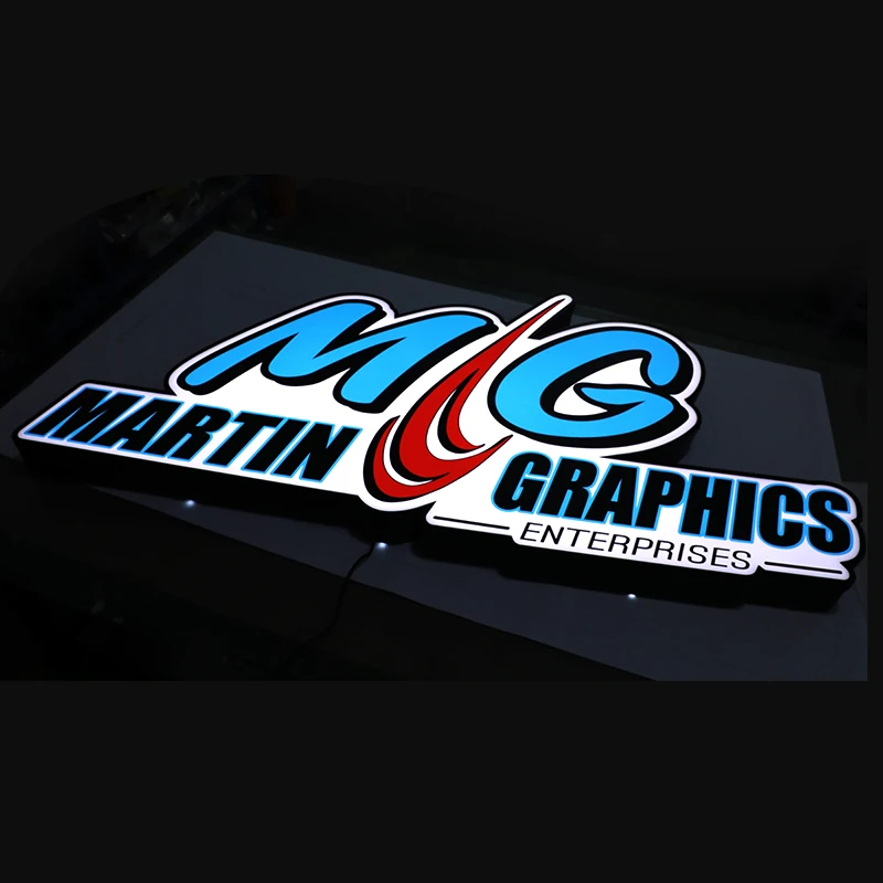 Yijiao Custom Acrylic Light Box Sign Standing light boxes Face lit light box  for Advertising