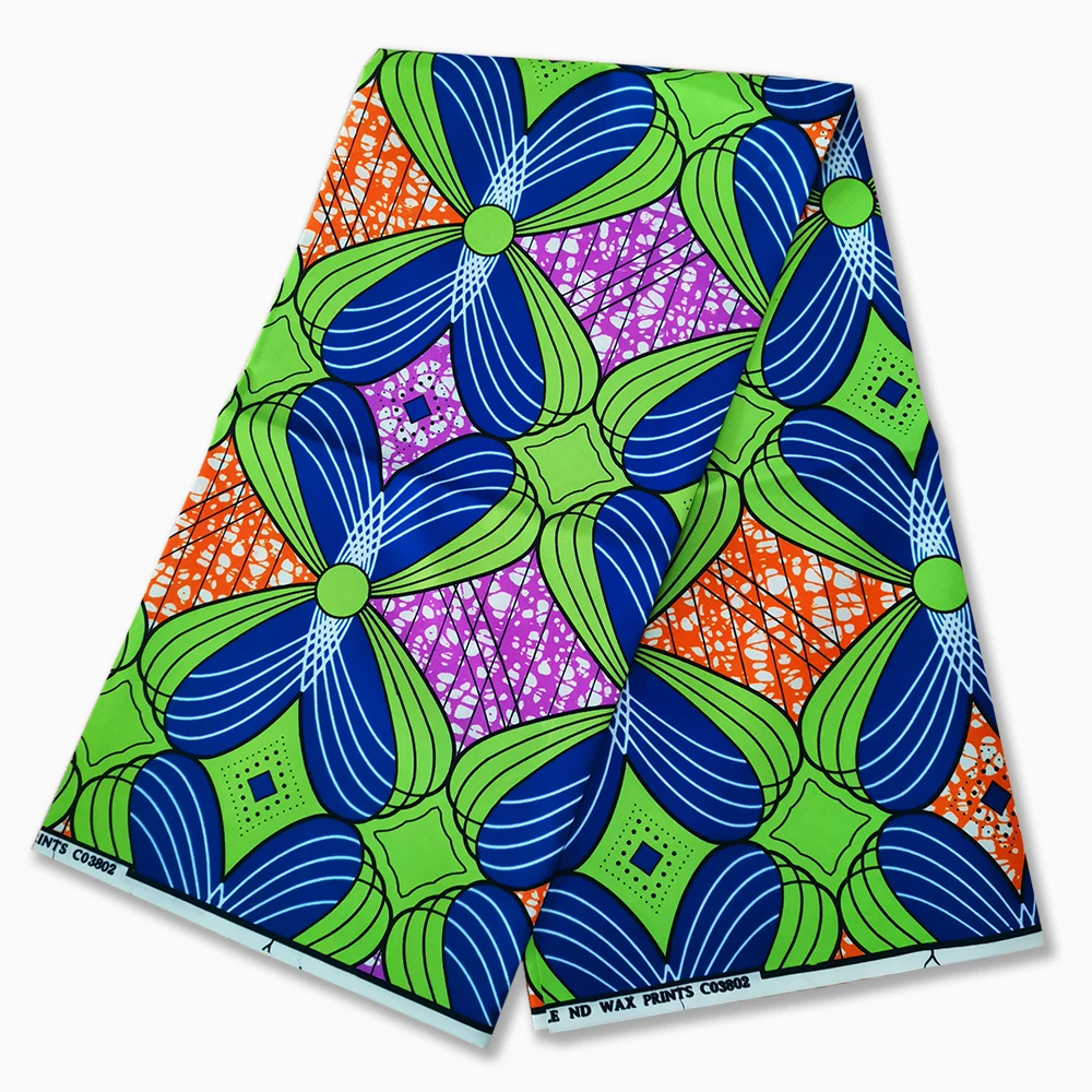 African wax fabric Polyester wax print