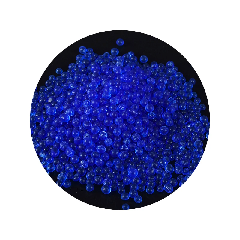 Blue Food Grade Silica Gel Desiccant Blue Silica Gel  Color Change Indicator Desiccant in 2-4 mm for transformer