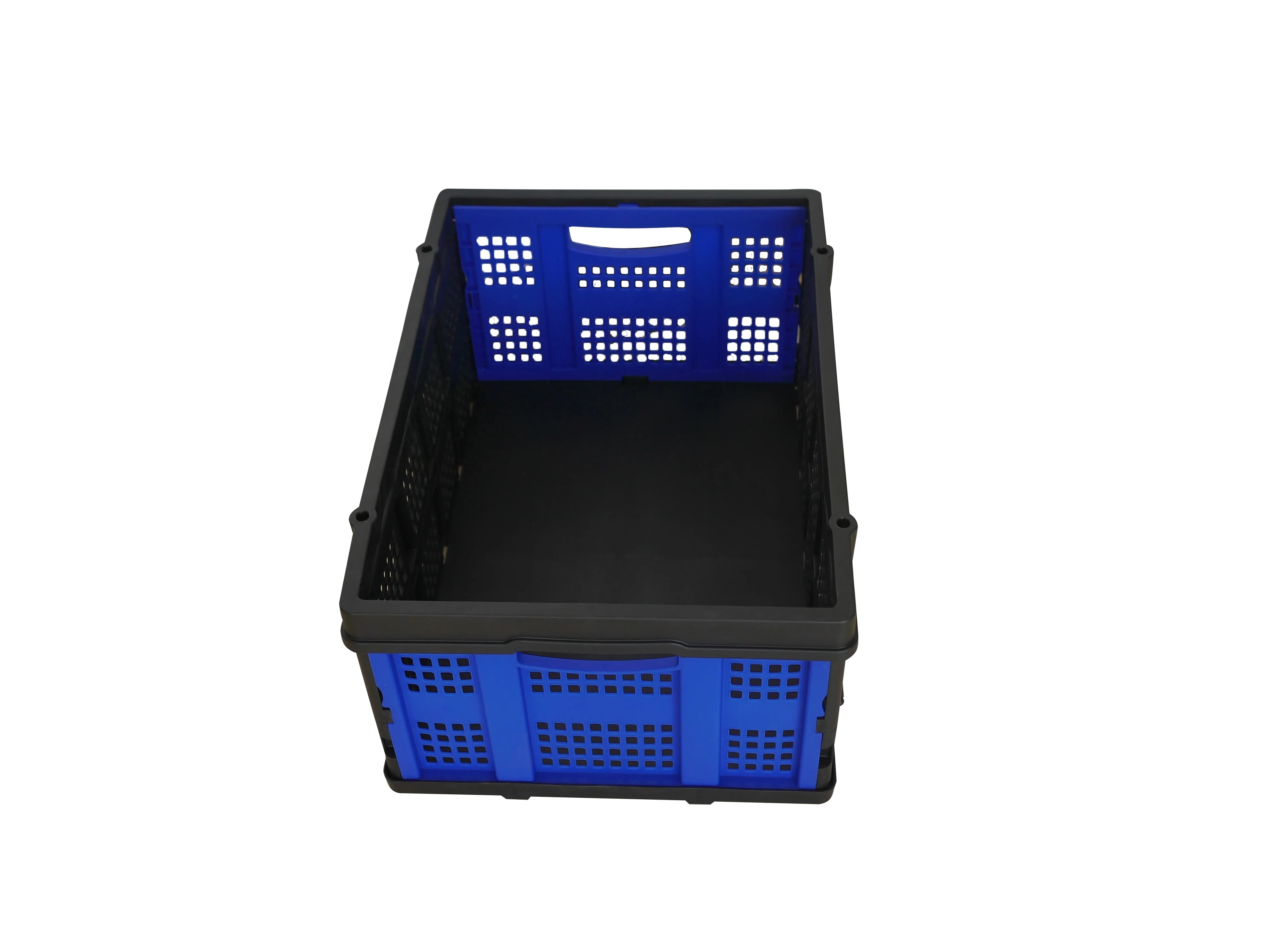 Double Decker Foldable Cart Portable Market Folding Trolley Collapsible Shopping Cart With Storage Crate