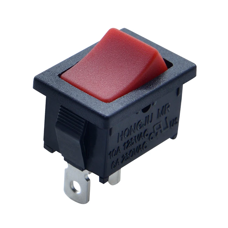 MR-1-110-C0N-BRAA 10a 125vac ВКЛ/ВЫКЛ 2 шпильки лодка вкл/выкл T85 мини Водонепроницаемый кулисный переключатель
