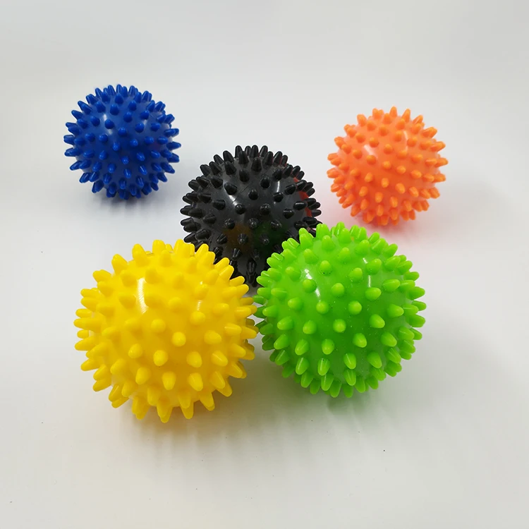 7.5CM PVC Round High Density Hand Foot Spiky yoga Massage Ball