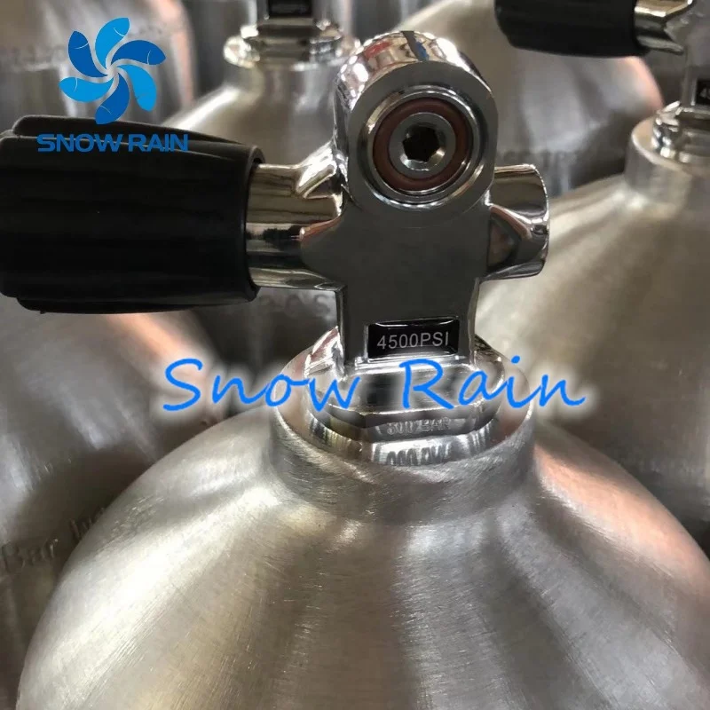 12 Liter Aluminum Scuba Diving Tank Factory Sale DOT Diving Oxygen Bottle OEM CE Certified ISO Scuba Tank Valve