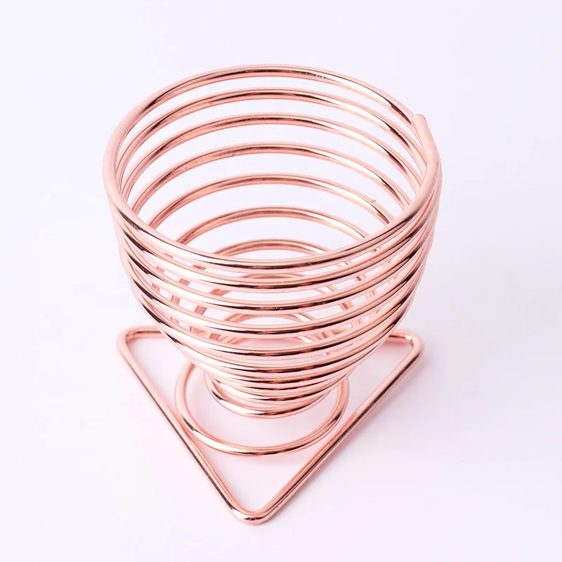 hot sale high quality stainless steel grooming tools makeup sponge holder egg shape sponge puff display stand