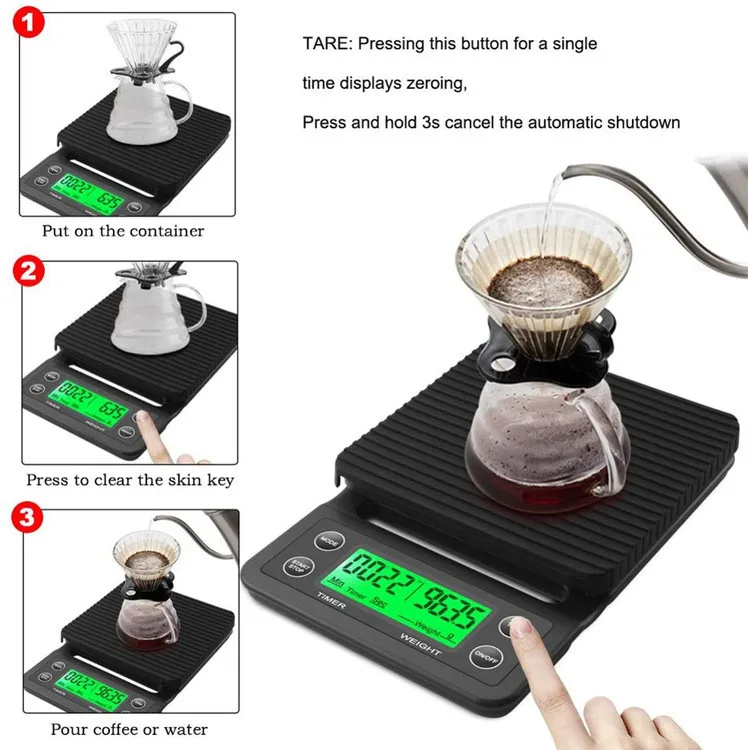 Hot sale 3kg 5kg/0.1g battery supply Multi-Function Food digital smart electric Kitchen weighing scale