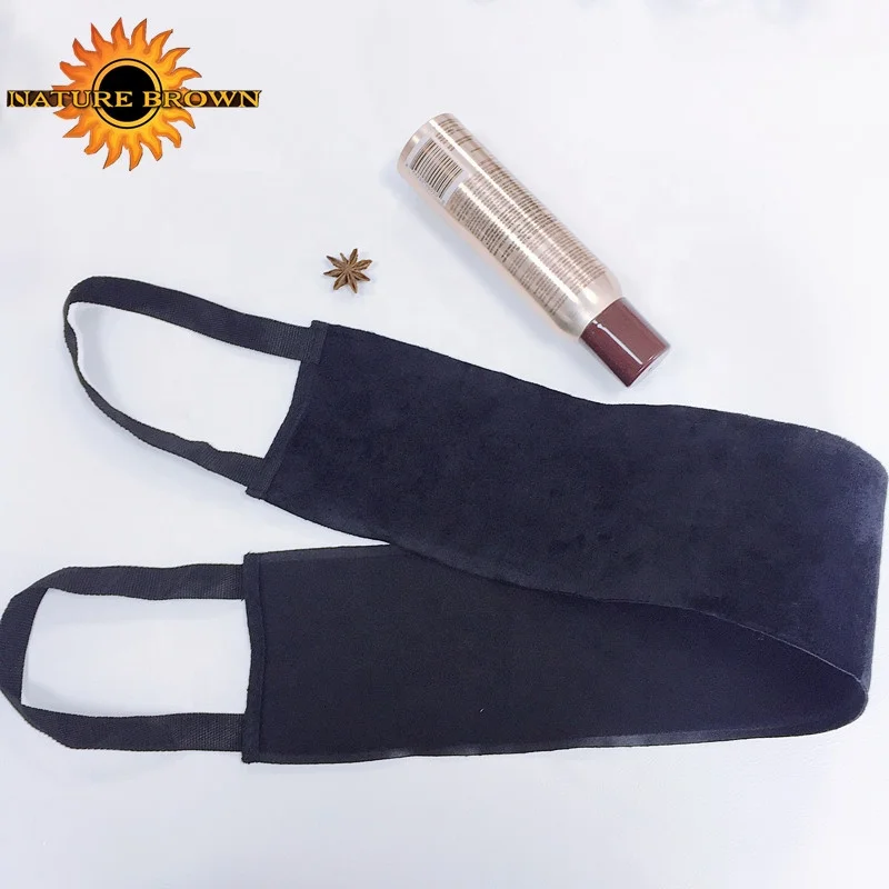 
Wholesale Mini Velvet Sunless Face Body Elastic Wrist Self Custom Logo Private Label Spray Tan Mitt 