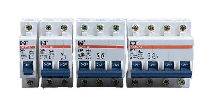 Mcb breakers circuit solar mcb 1p GZ47-63 16a 32a 63a amp