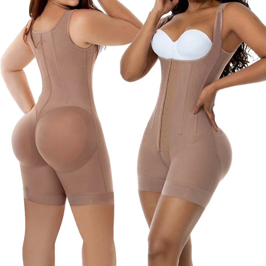 New Arrival High Compression Post Surgical Surgery Stage 2 Fajas Colombianas Corrective Girdle Tummy Control Body Shapewear