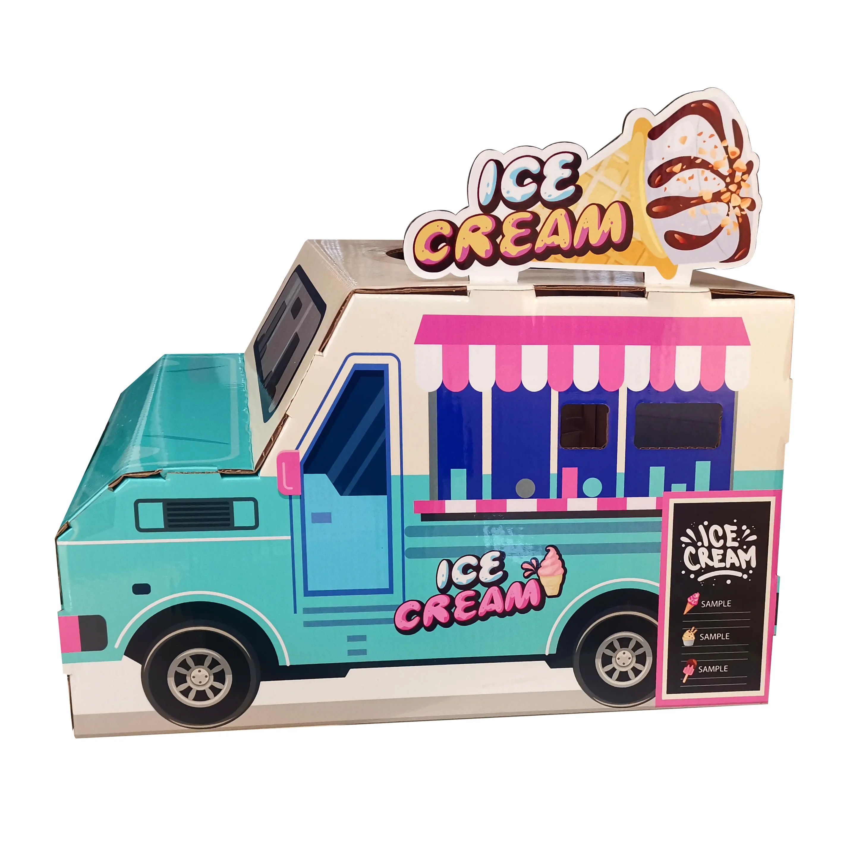 New Design Custom Cat Villa House Condos Portable Cardboard Paper Scratcher Indoor Box Cat House