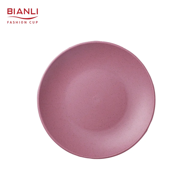 2021 New Wheat Straw Dinnerware Sets Lightweight Unbreakable Dishes Microwave Dishwasher Safe Plates