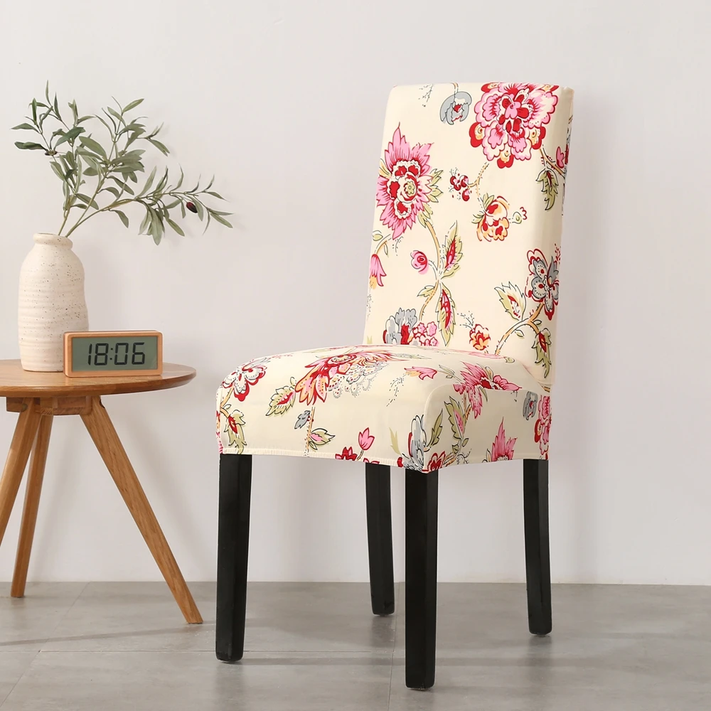 Soft Spandex Fit Stretch Printed Magic Cube Pattern Chair Cover for Living Room