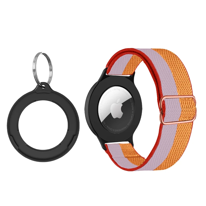 Breathable Sports Watch Nylon Strap Airtag Watch Band For Kids Positioning Anti Loss For Adult Kids Nylon Watch Band Strap