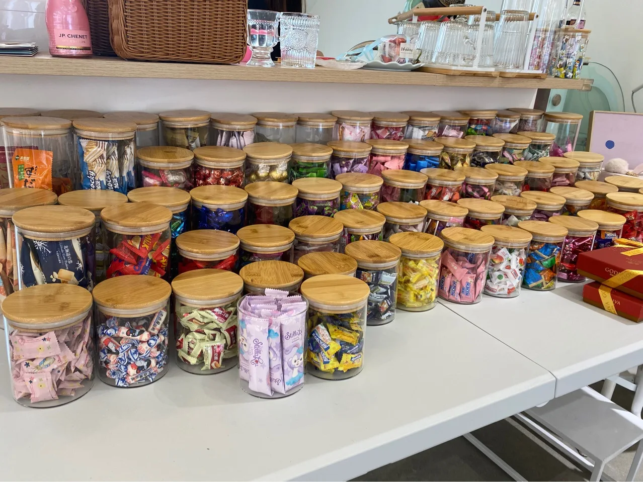 Wholesale High quality Kitchen Organization Pantry Storage Borosilicate Glass Jars With Bamboo Lids