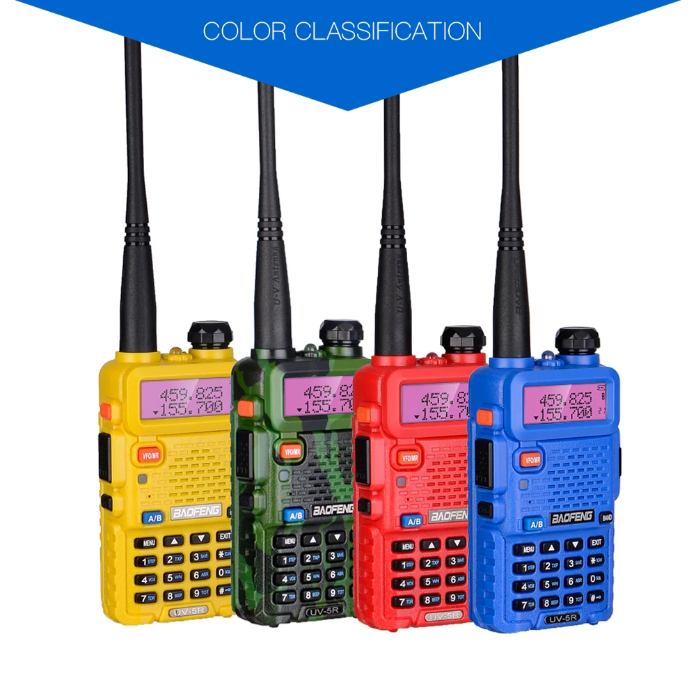  Рация BAOFENG UV5R дальнего действия FM-радио приемопередатчик baofeng uv 5r 5 Вт UHF/VHF Двухдиапазонная