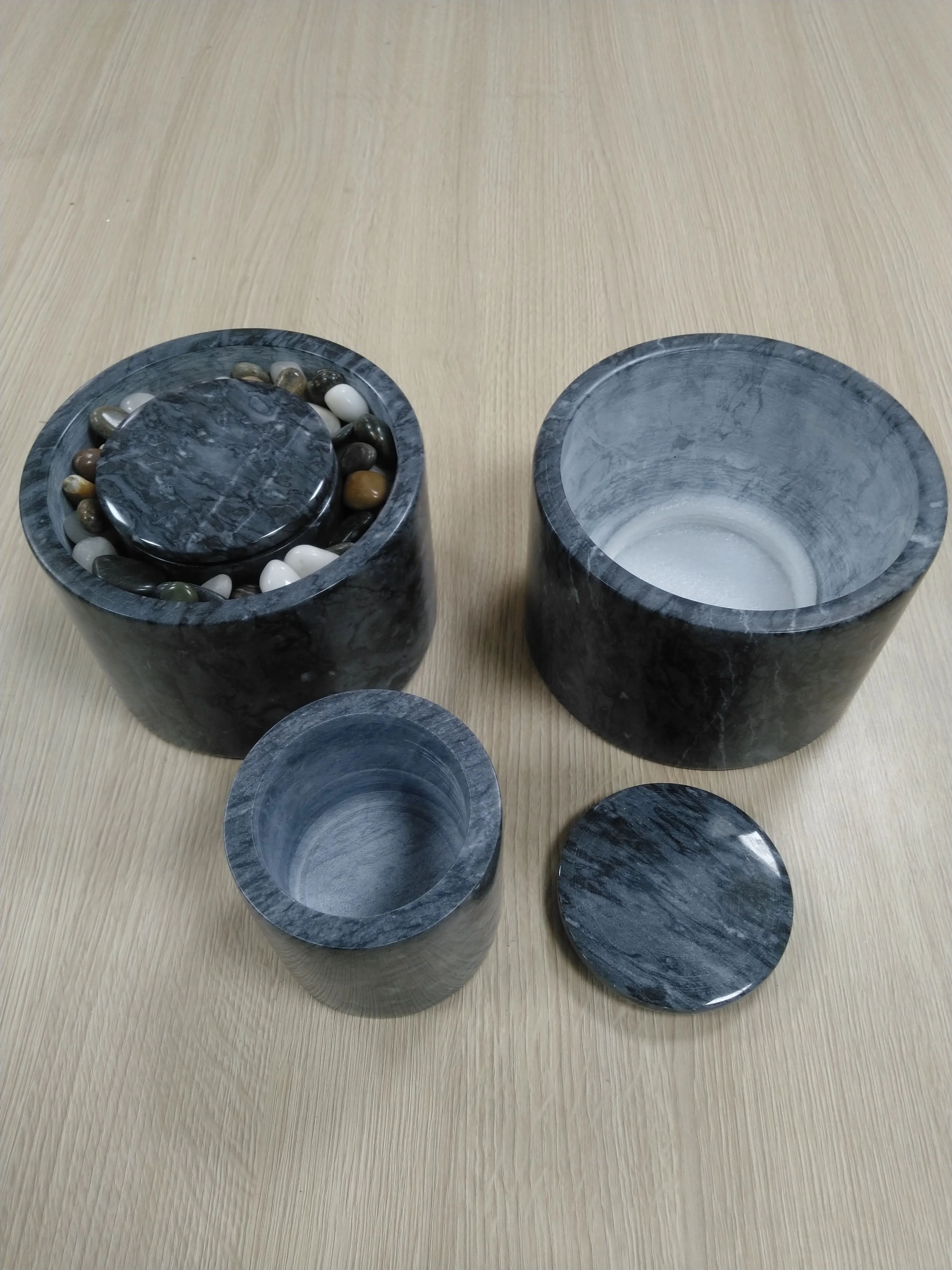 SUNBOW Original Marble Portable Fireplace Clean Burning Tabletop Fire Pit Bowl Indoor Outdoor Table Top Mini Ethanol Fire Pit