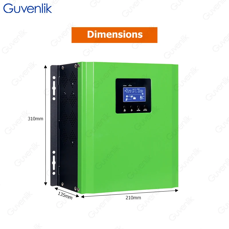 Guvenlik  wall mounted 1000va hybrid solar inverter TUYA WIFI 4G 700 watt 700W