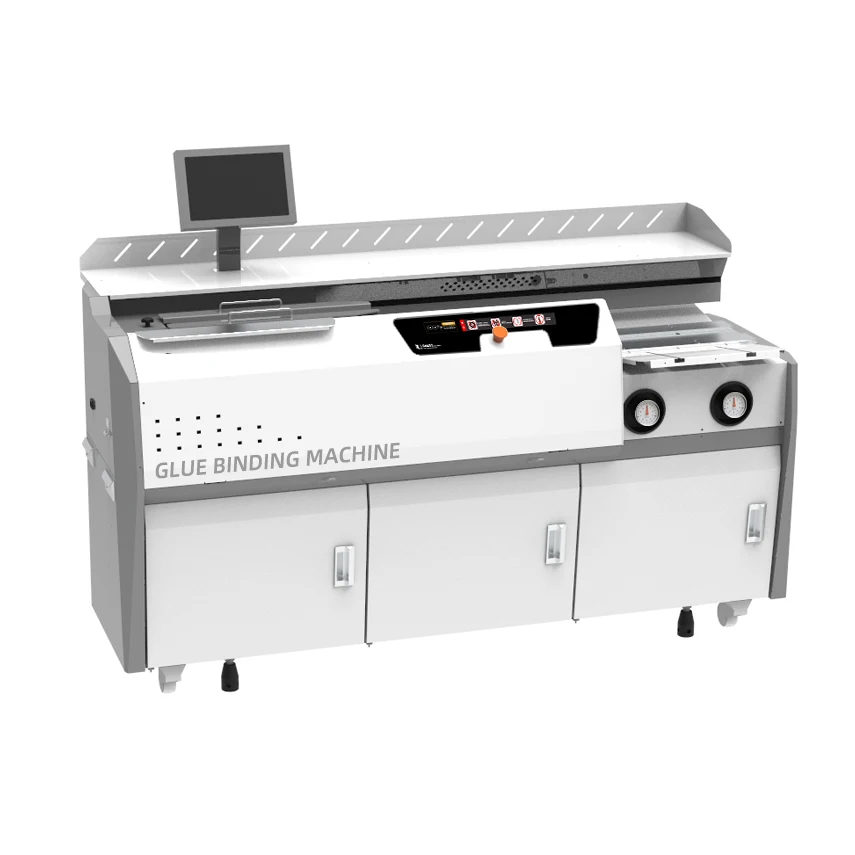 U-TH600 High Speed Heavy Duty hardcover hot melt glue binding machine suitable for Art paper