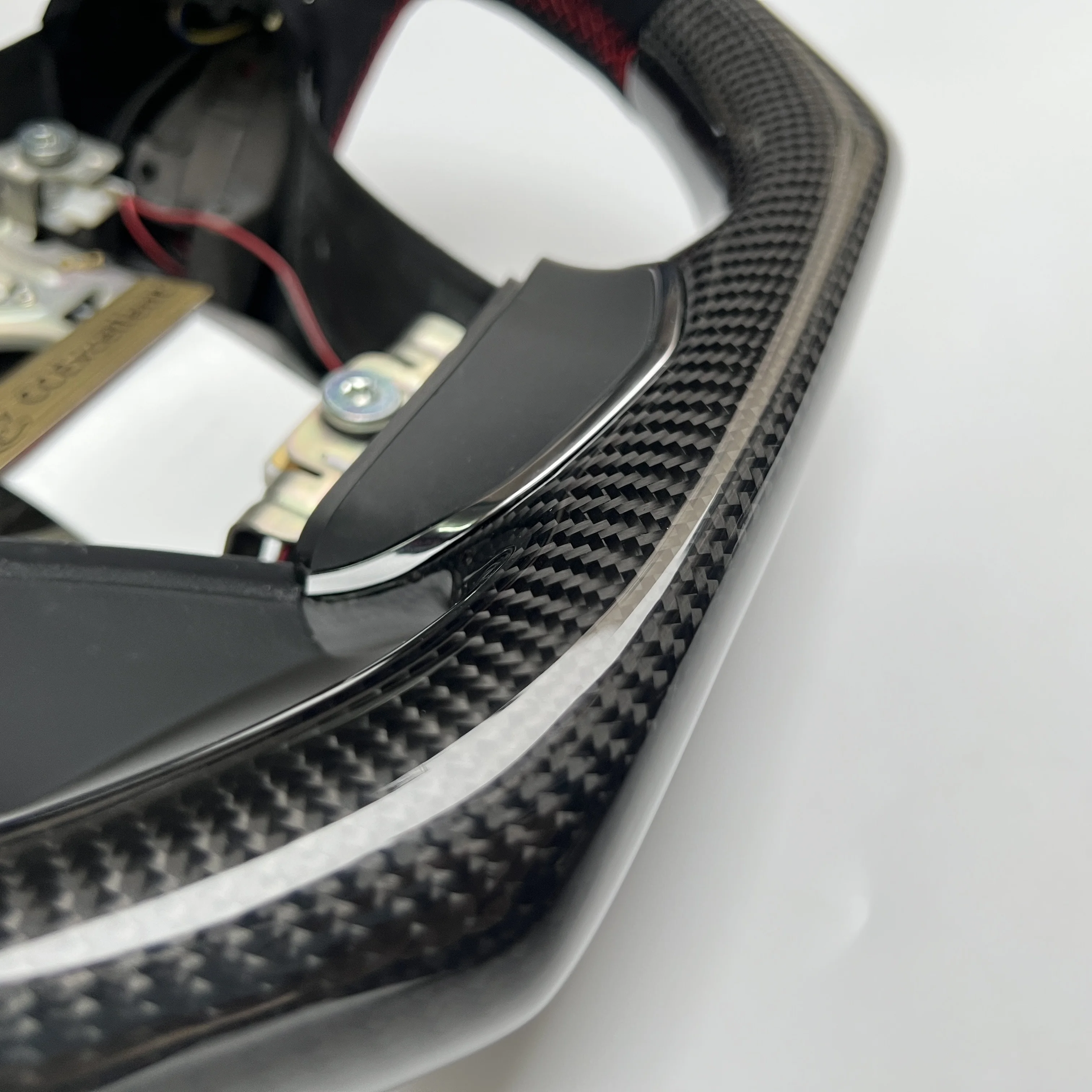 High quality carbon fiber steering wheel for Corvette C6 ZR1 Z06 steering wheel with LED light alcantara leather