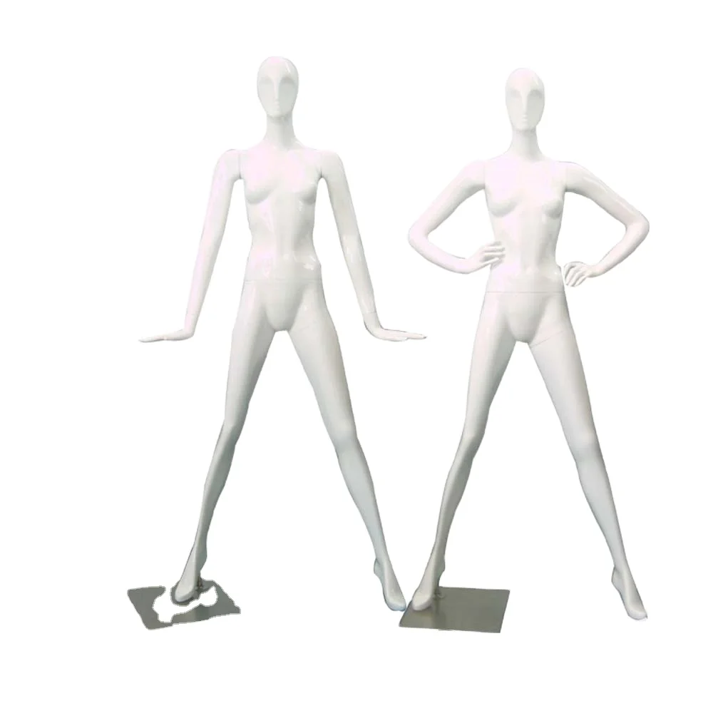 Faceless mannequin full body standing female manikin