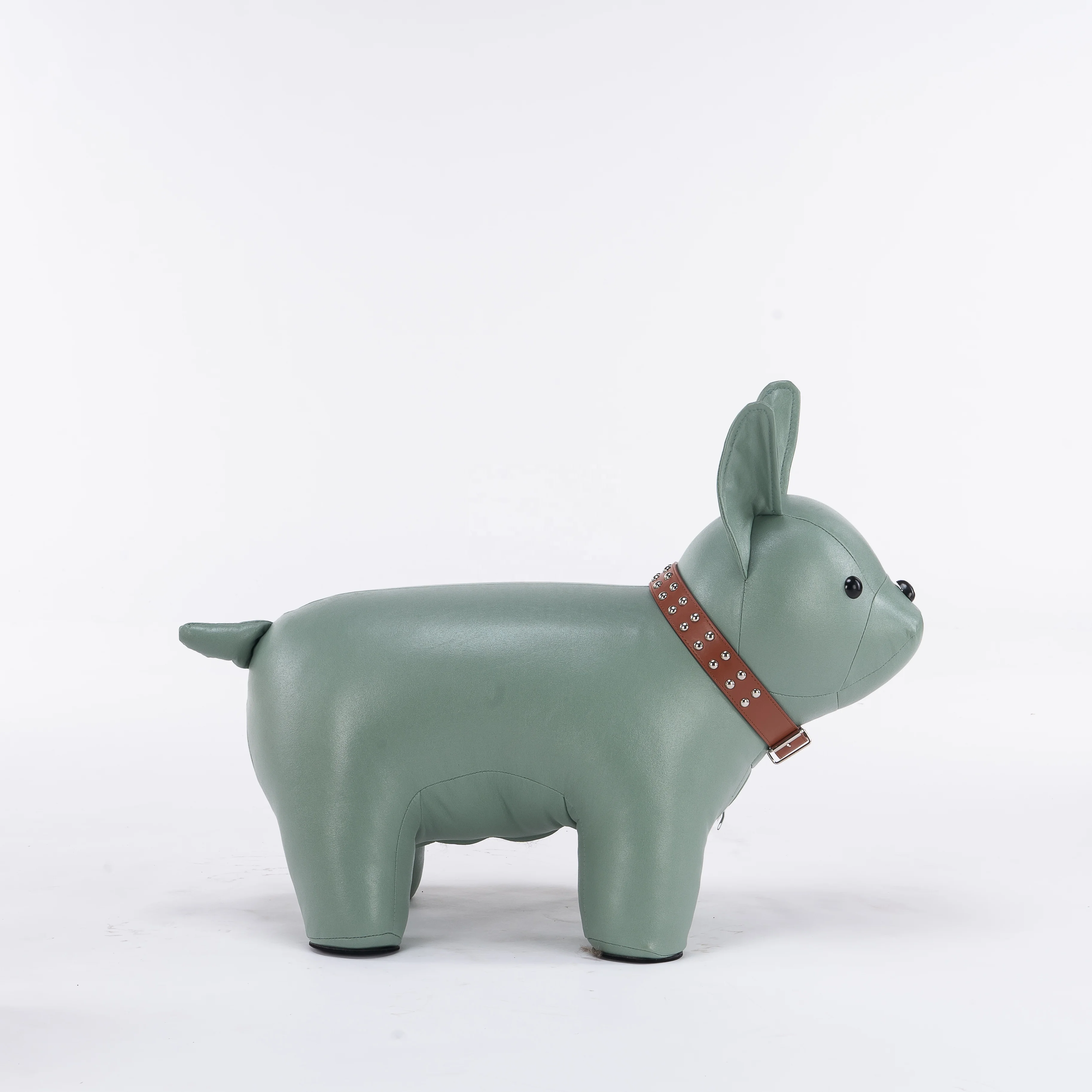 lovely kid hero dog animal wooden stool