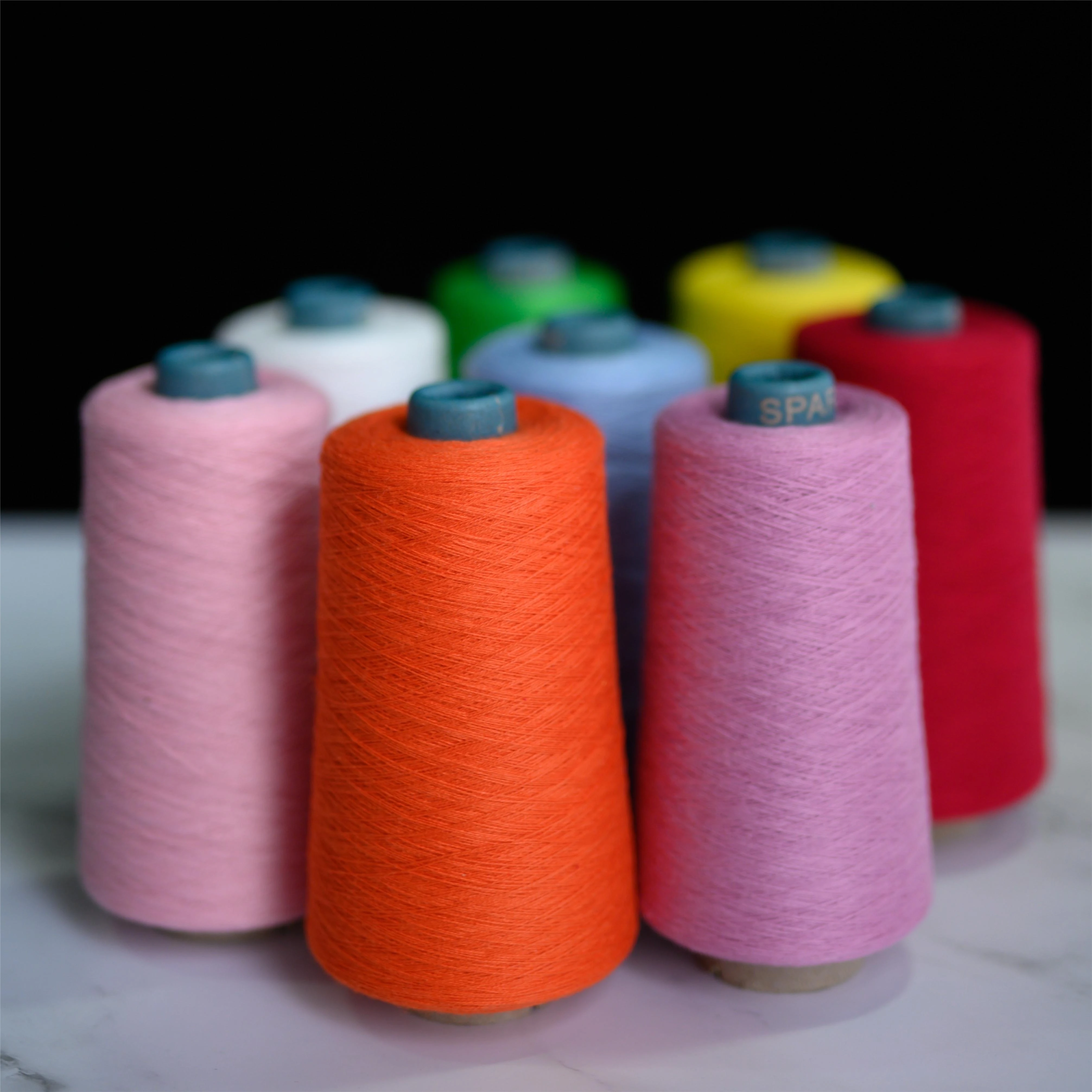 Hmei Knitting Yarn Dyed Viscose/Nylon/Polyester PBT for sweater Ne 28S/2