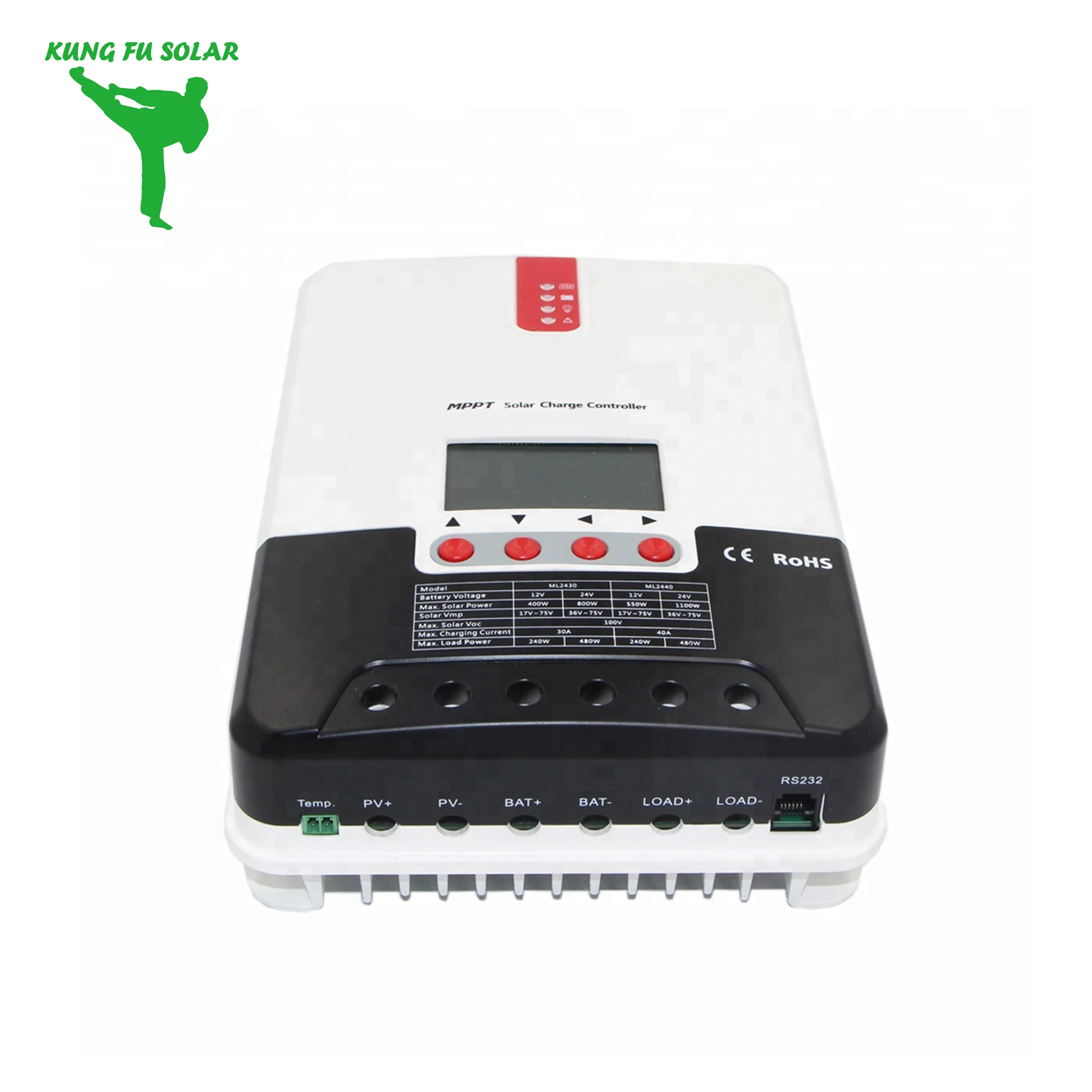 Лидер продаж на Amazon гибридный контроллер солнечного зарядного устройства MPPT PWM 12 В 24 в 36 48 20A 30A 40A