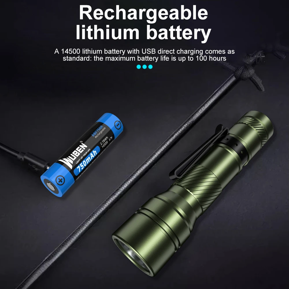 new design rechargeable high power outdoor mini torch edc pocket small mini flashlight