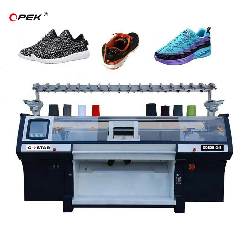 3D flyknit Fully Computerized flat type Shoes Upper Knitting Machine