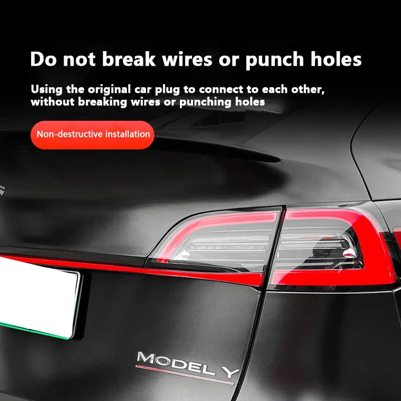 It is suitable for upgrading the dynamic taillight strip of for Tesla Y model through the taillight of Model3