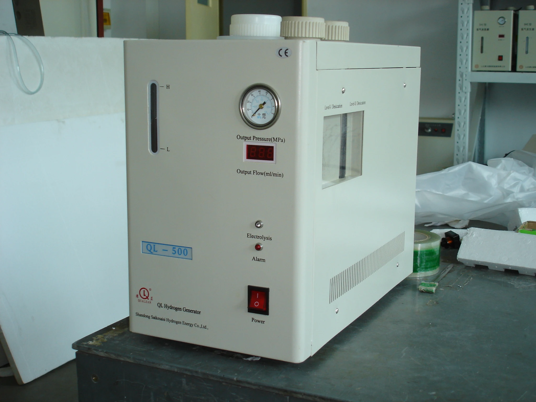 Hydrocarbon Analyzer support gas pure H2 generator