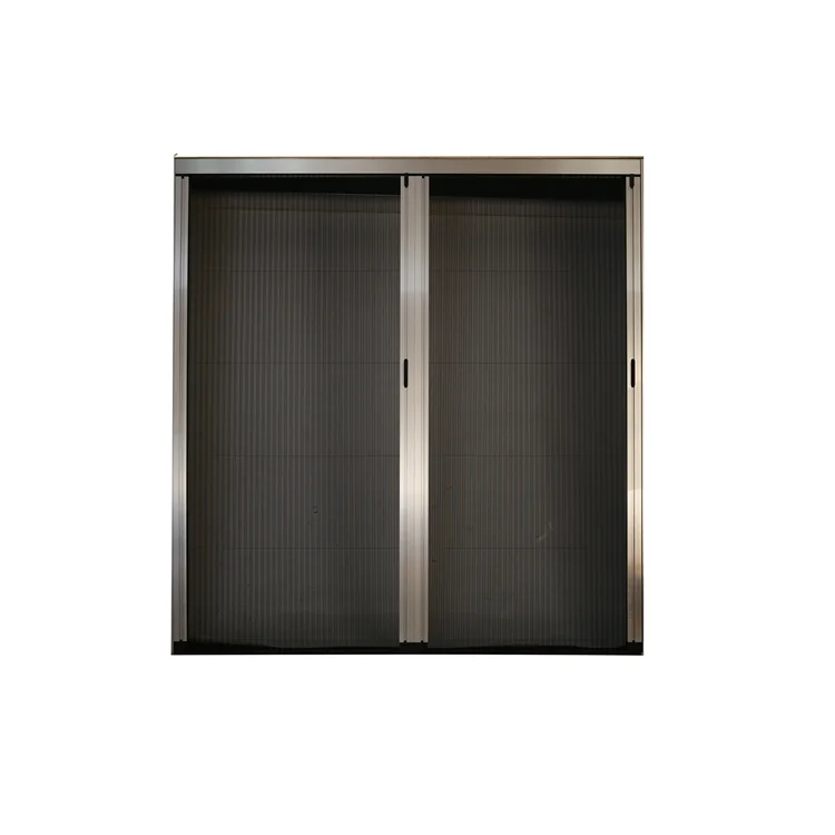 retractable pleated mesh folding screen window and door