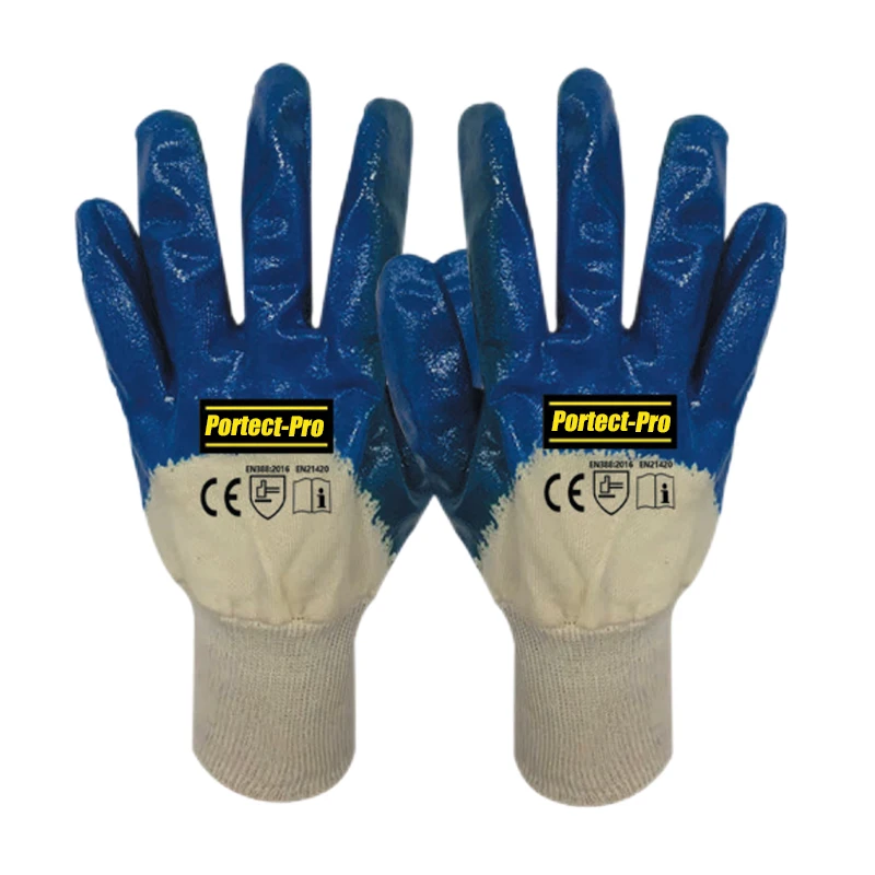 Оптовая продажа строительные противоскользящие перчатки guantes с латексным резиновым покрытием промышленные защитные для рук