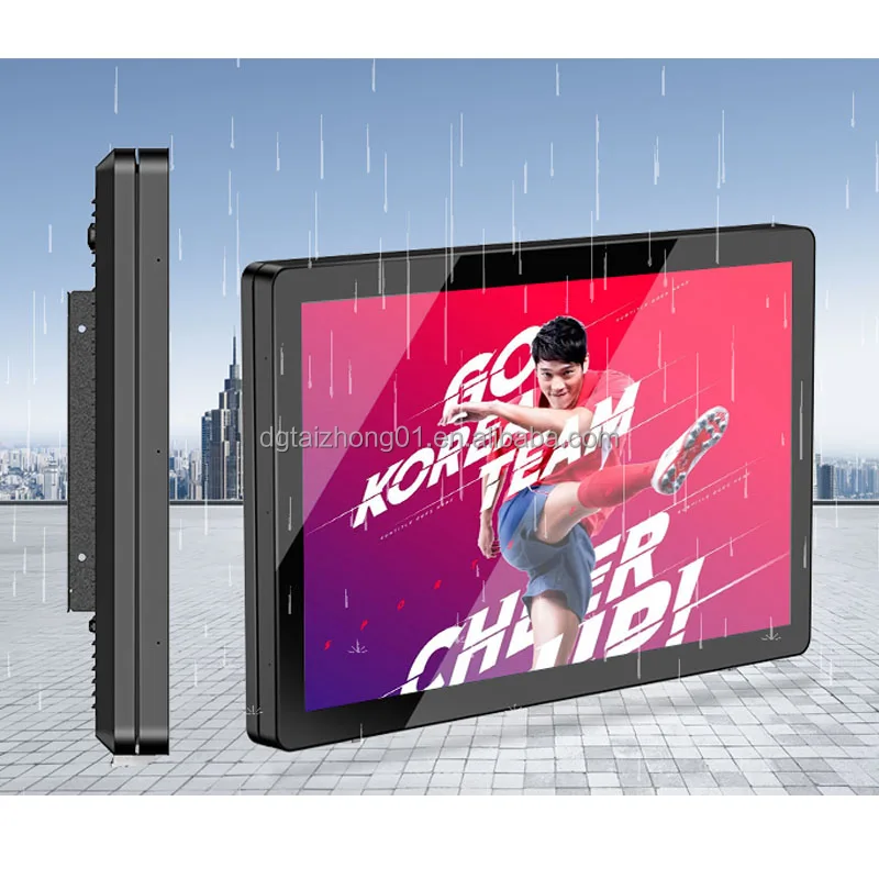32/43 Inch Outdoor TV Display LCD Wall Mount Monitor IP65 Horizontal Waterproof Advertising Screen Android Digital Signage