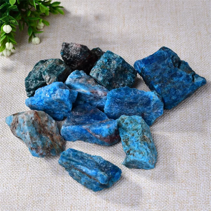Wholesale raw rough quartz stone natural raw material blue phosphorus ash rolling crushed crystal gravel