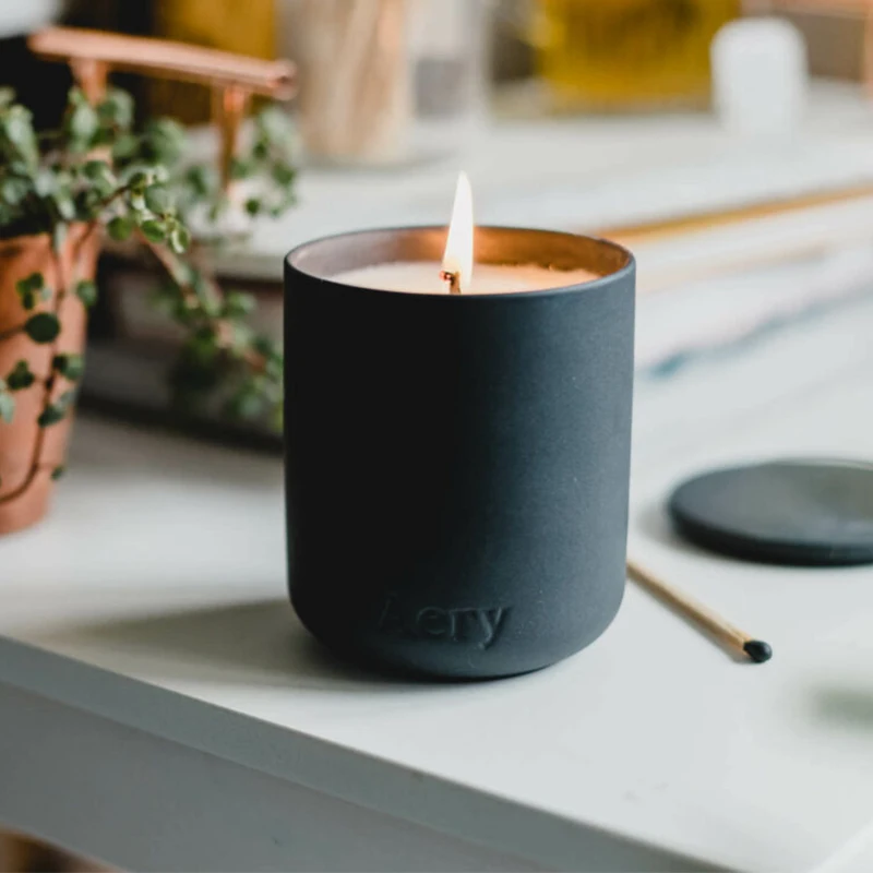 Luxury personalized cement scented candles for decoration