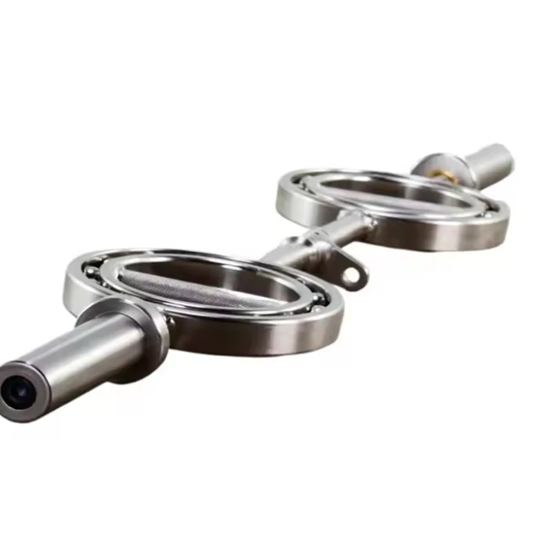 Popular multi-functional fitness weightlifting  Round Grip for Arm Curl Fitness 360 degree eye rotating Curl Barbell