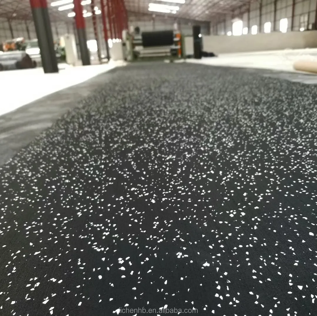New product durable gym rubber flooring roll mat shock resistance 3mm-12mm
