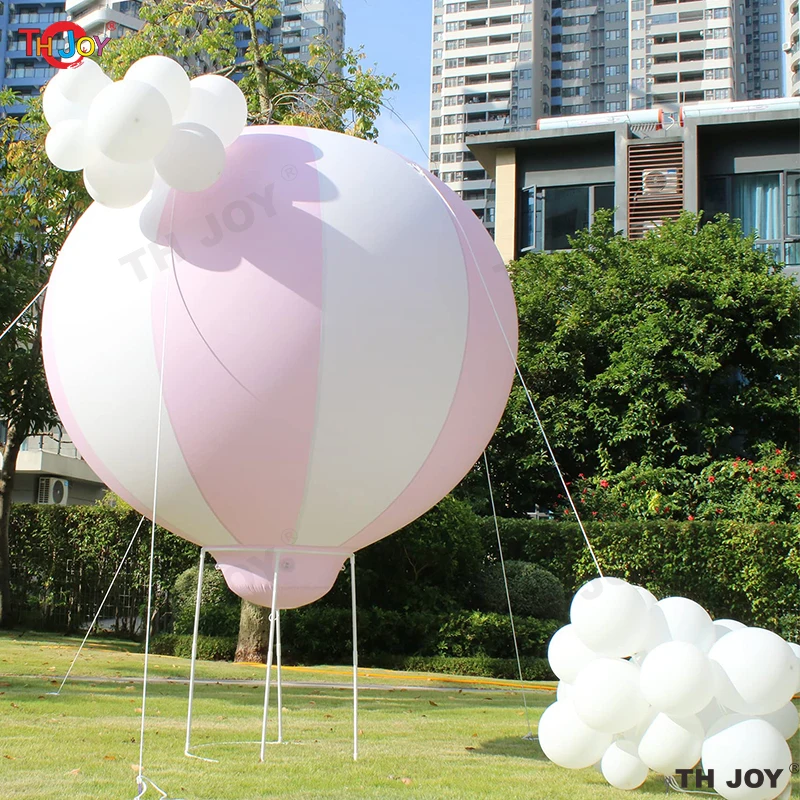 5ft PVC Half Hot Air Balloon Inflatable Hanging Balloons for Baby Shower Party Kids Birthday Event Show Exhibition Decoration