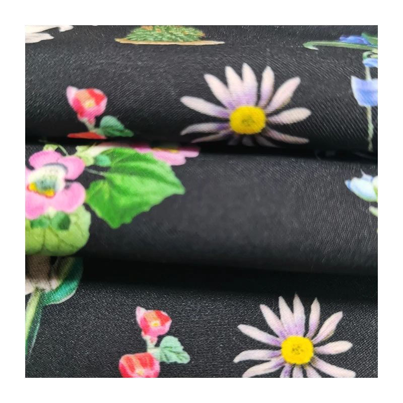 100% RPET Digital Printing Shorts Fabric Recycle Polyester Material Made Beach Pants Fabric