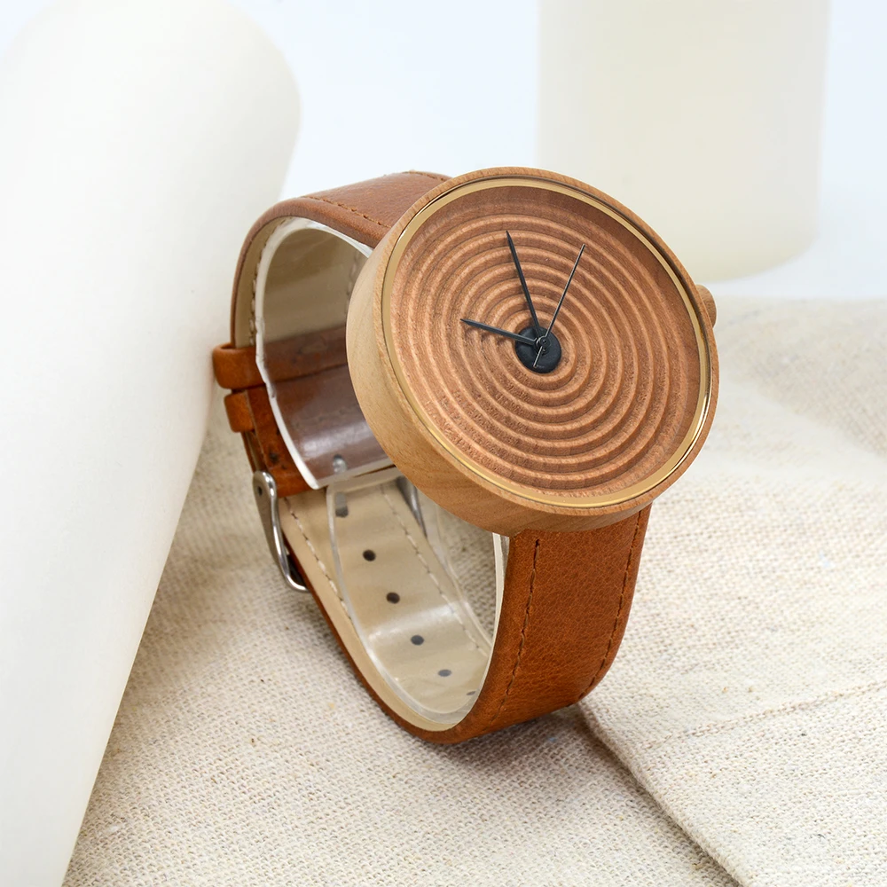 Hot Selling Luxury  BEWELL Custom Logo Bamboo Wooden Wrist Watches for Men Factory Price