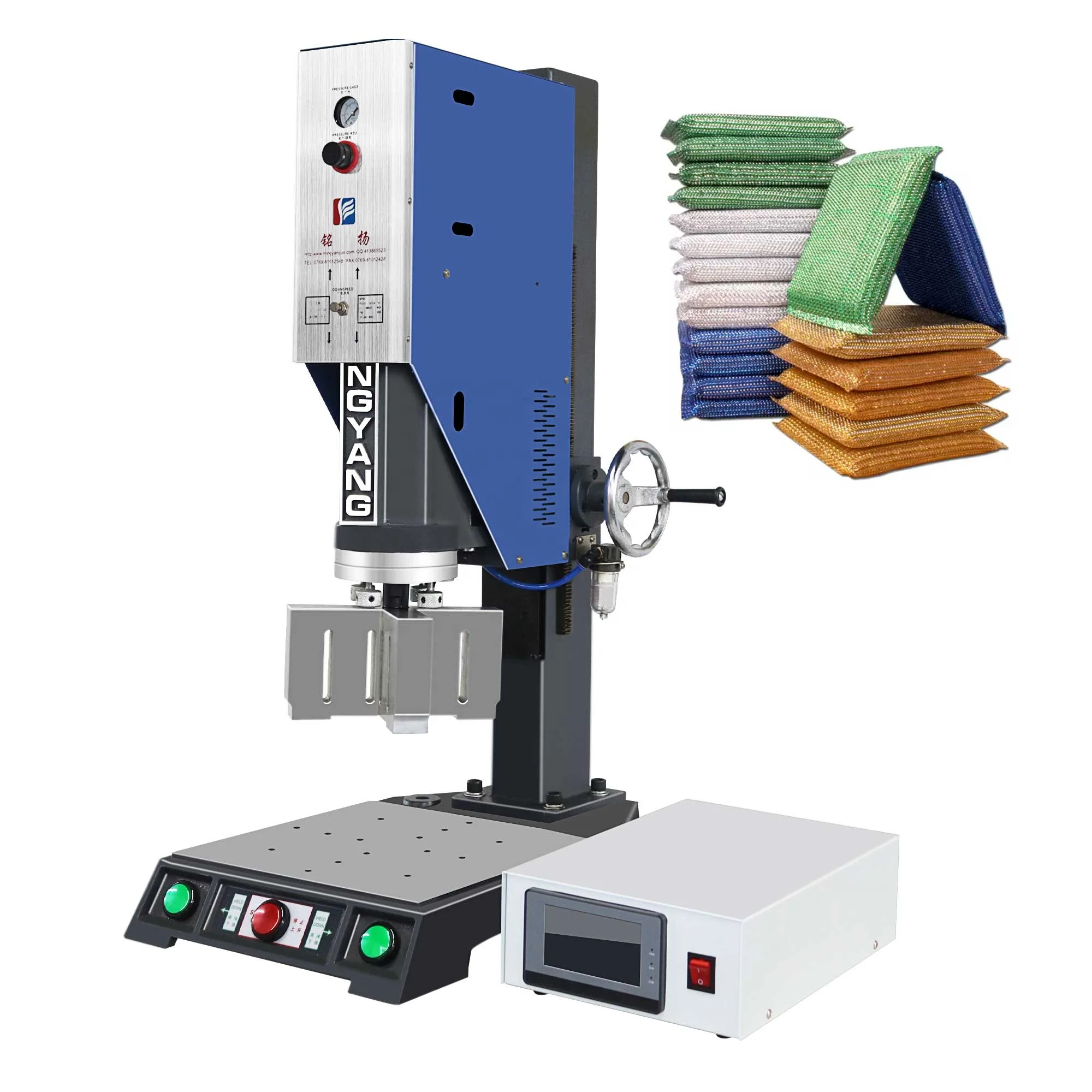 20KHZ Dish Cleaning Sponge Pad Ultrasonic Machine Semi-automatic Plastic Welder Ultrasonic welding Machine