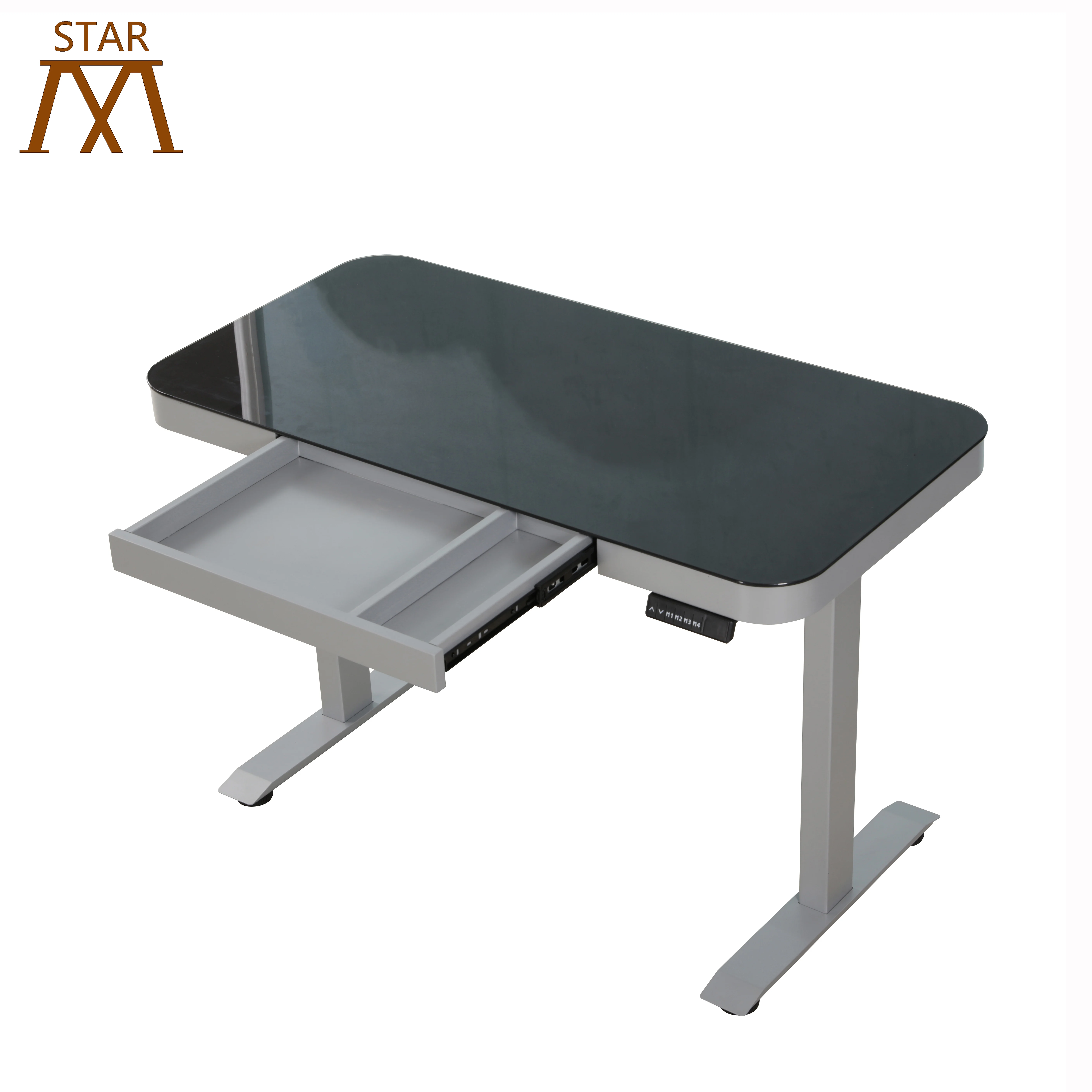 Mstar single motor electric sit to stand modern office desk manufacturer for office furniture height adjustable