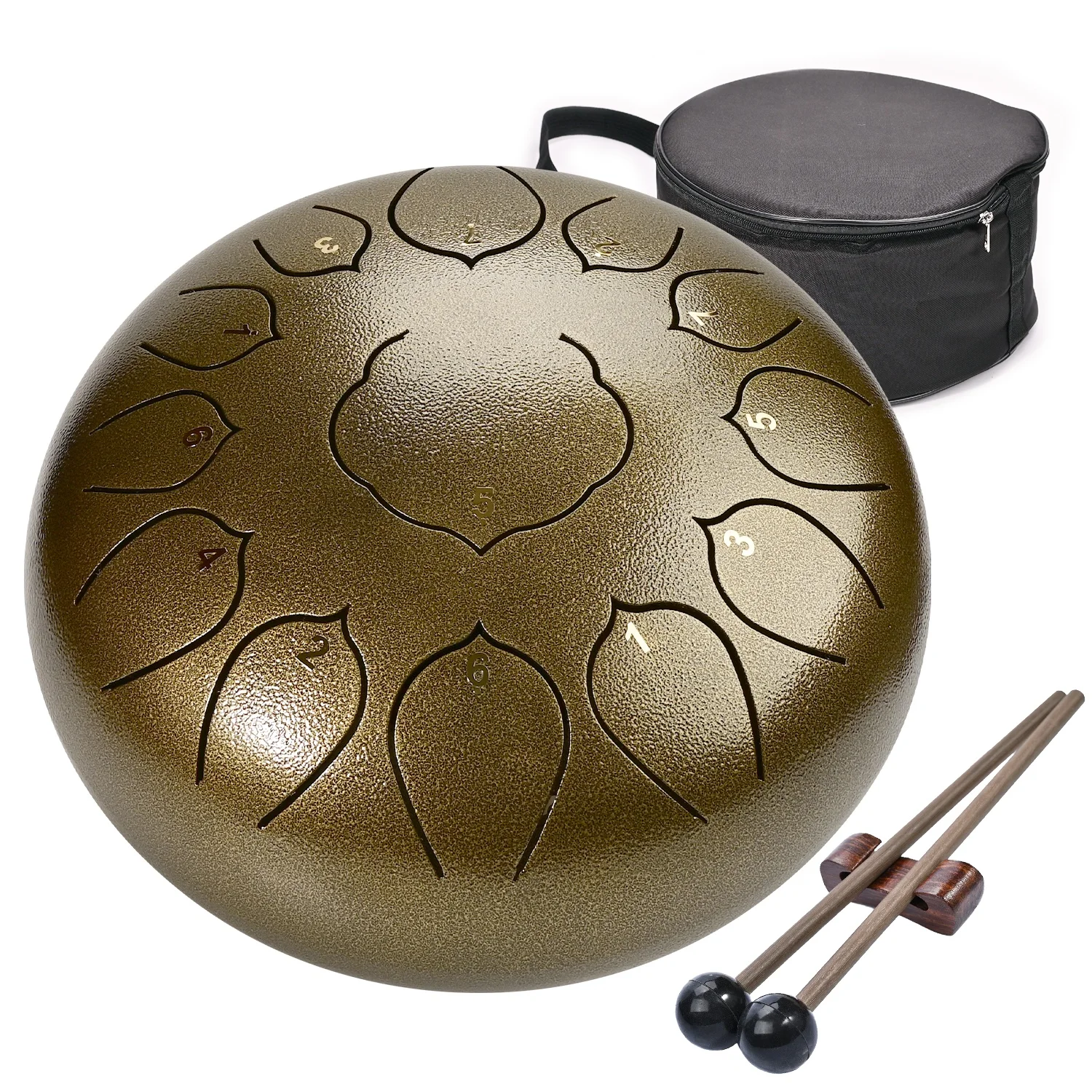 SUCCESS Factory Price Arborea Chakra Steel Tongue Drum with Life Flower Musical Instrument