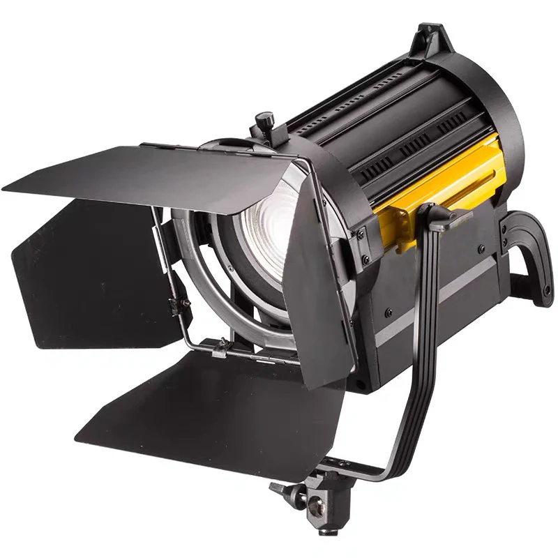 Alumotech Dimming 3200K/5500K 150W Fresnel LED Spot Studio Video Light Photography Film TV Radio Broadcasting Lamp Equipment
