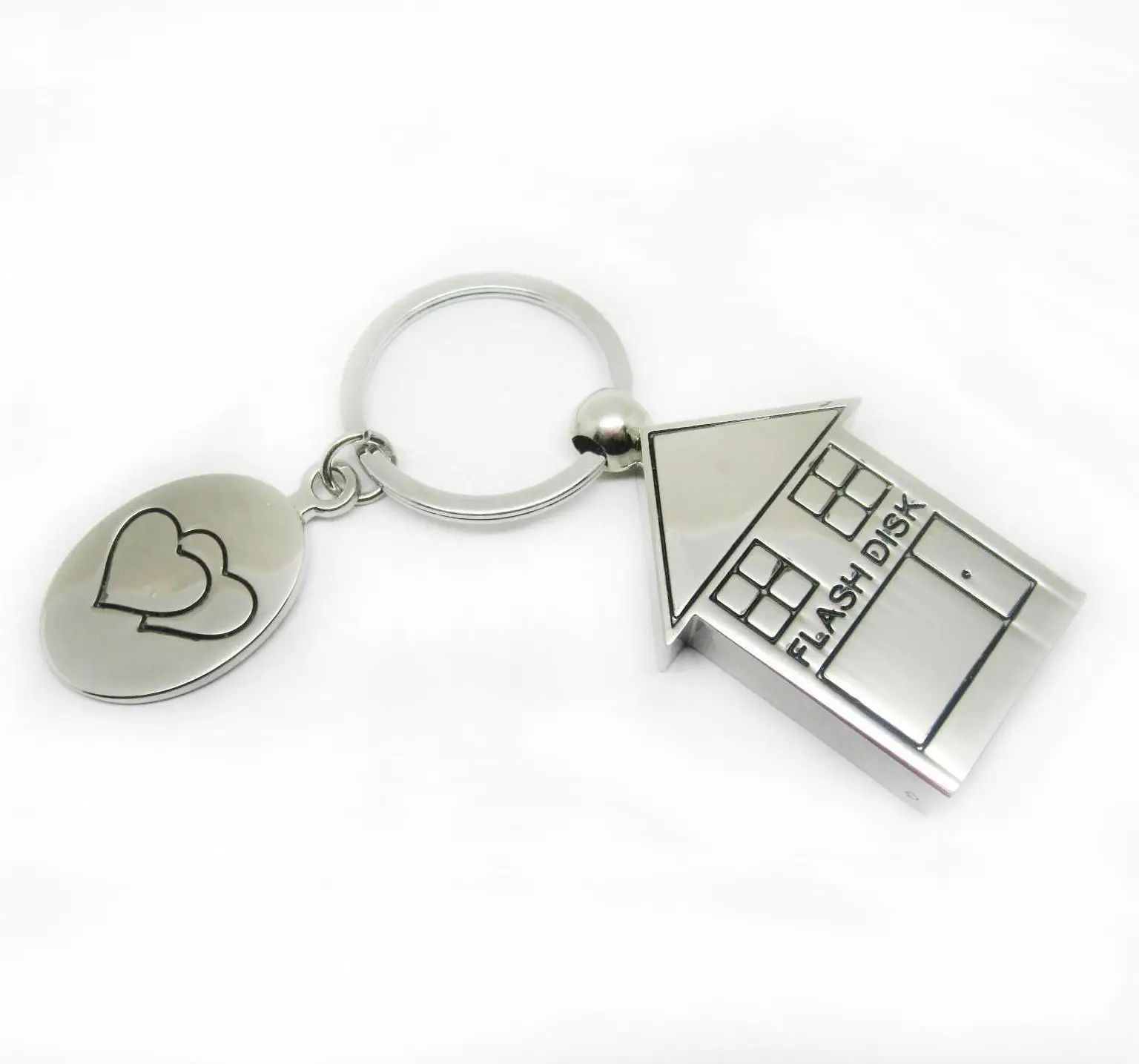 house shape metal flash drive USB 16GB pendrive 32GB 64GB custom tech gift 128gb memorias usb stick memory sticks 8GB USB drive