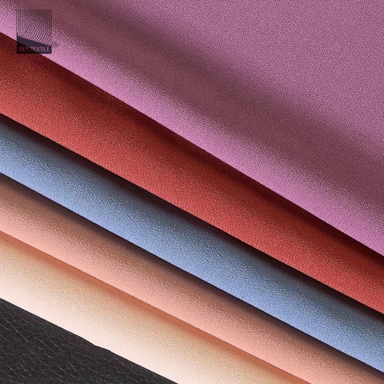 92% полиэстер 8% спандекс 4 Способ strech мох креп шифон ткань для женского платья