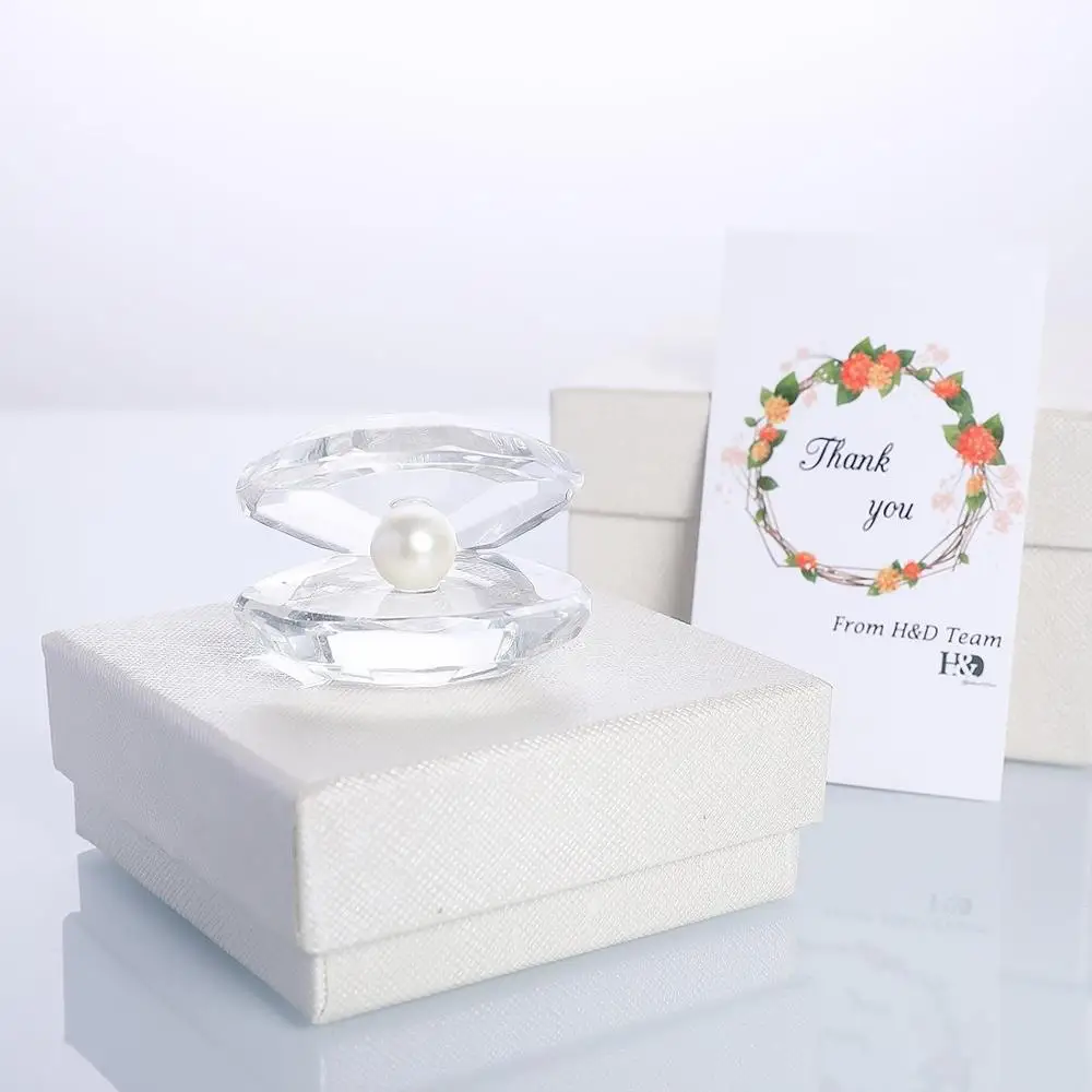 Factory price crystal sea shell Beautiful Shining Crystal Oyster Shell for gifts