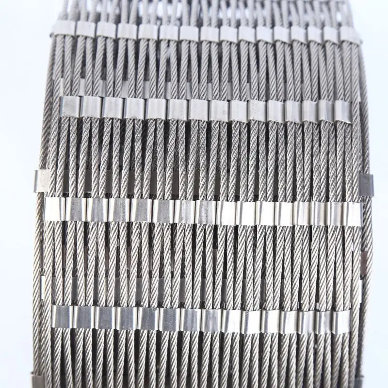 wiremesh stainless steel wire mesh standard sizes ss wire rope mesh 0.5 aisi stainless steel wire mesh 7mm